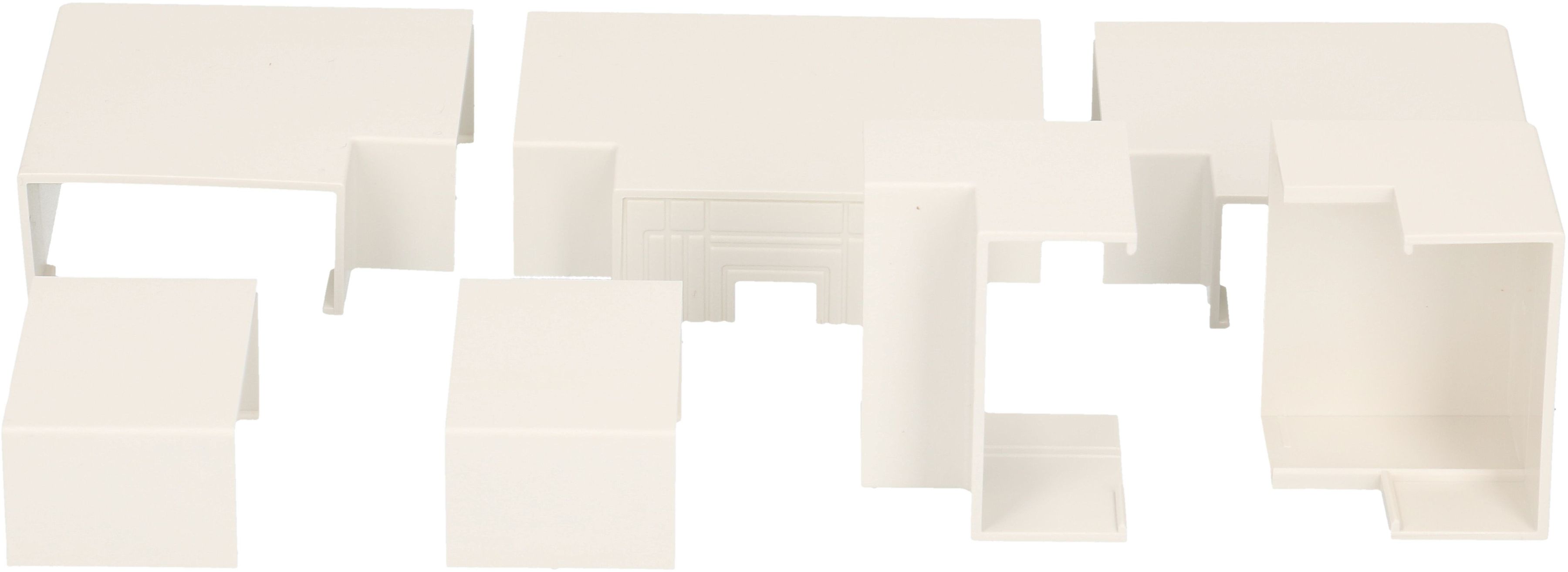 Kabelkanal Verbindungen 35x16mm weiss assortiert 7-teilig