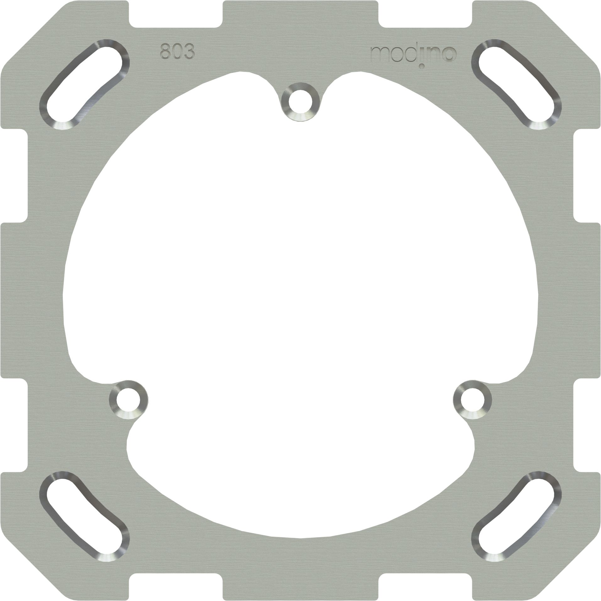 plaque de fixation ta.1x1 avec fixation en 3 points modino