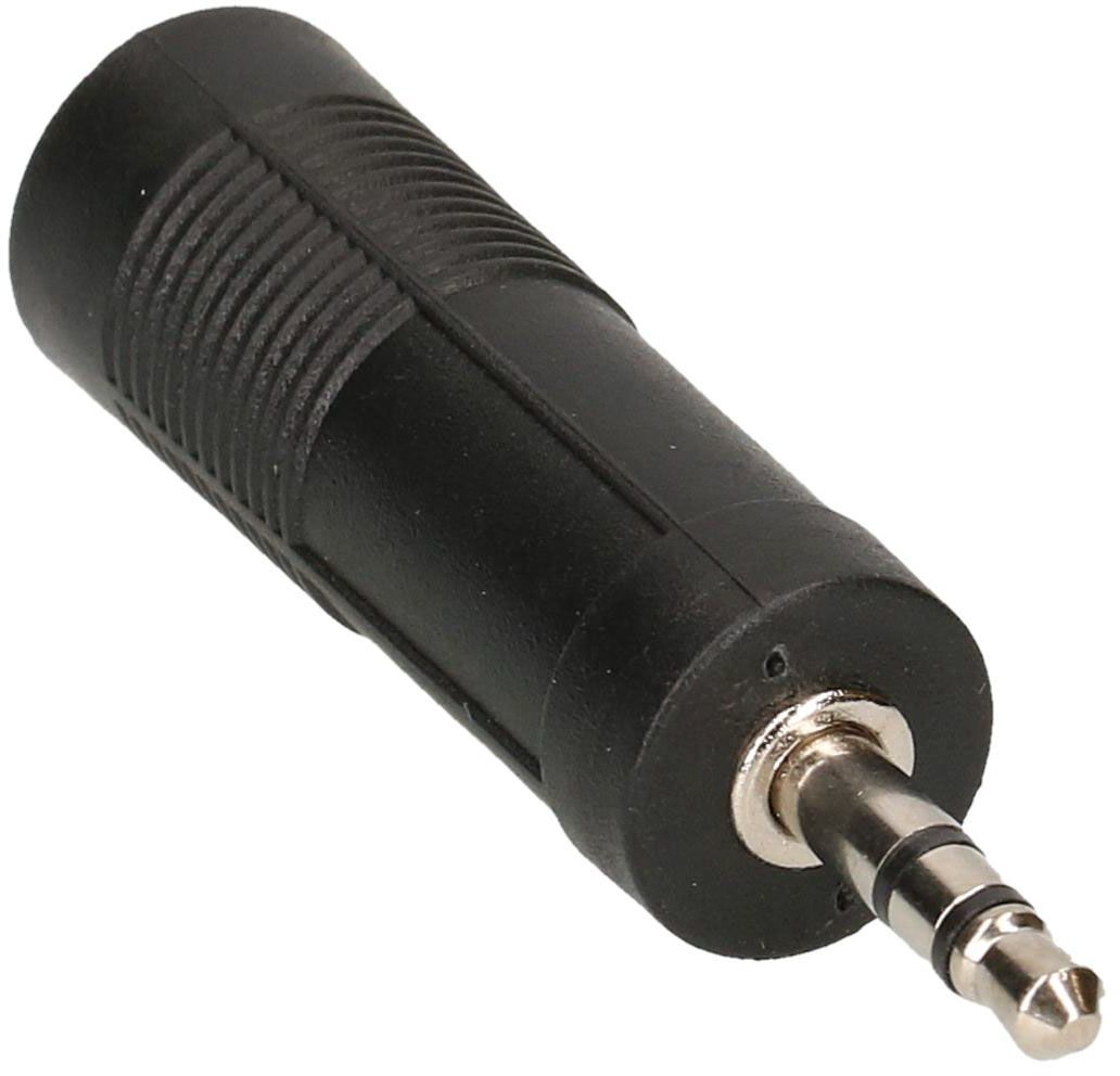 adaptateur audio HQ stéréo fiche/prise jack noir