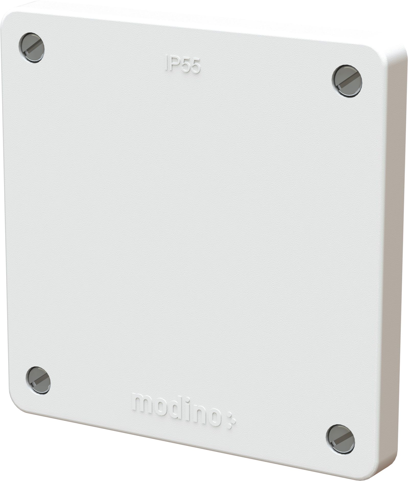 Blindabdeckung Frontset exo IP55 weiss