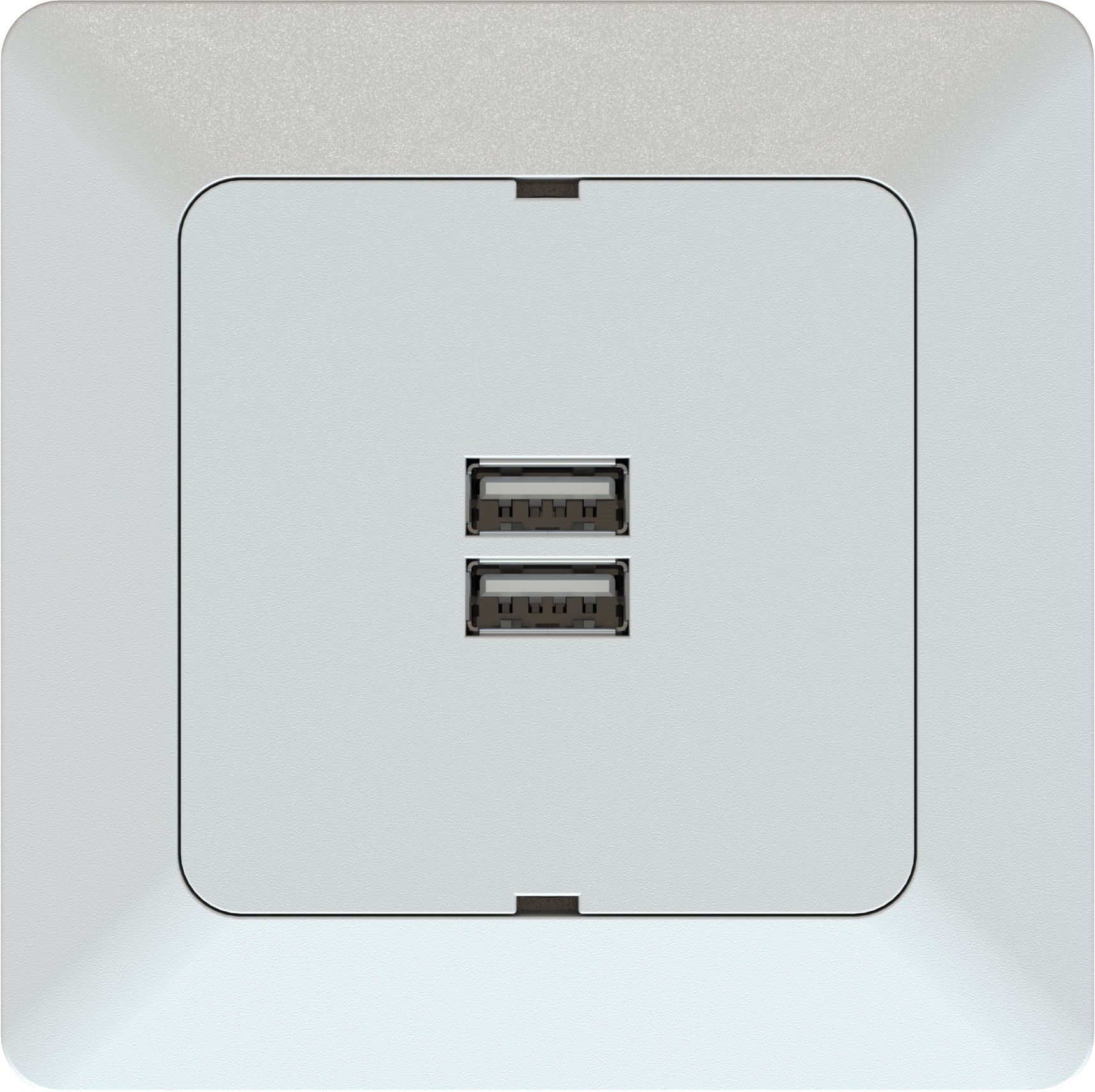 bloc chargeur USB-A+A 17W AP priamos blanc