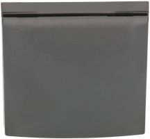 Abdeckrahmen Gr.1 UP mit Klappdeckel Integro anthrazit