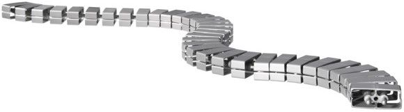 serpentine de câble Cube 1.00m argent RAL9006