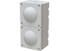 combinaison interrupteur s3 / s3 ta.2x1 AP exo IP55 gris clair