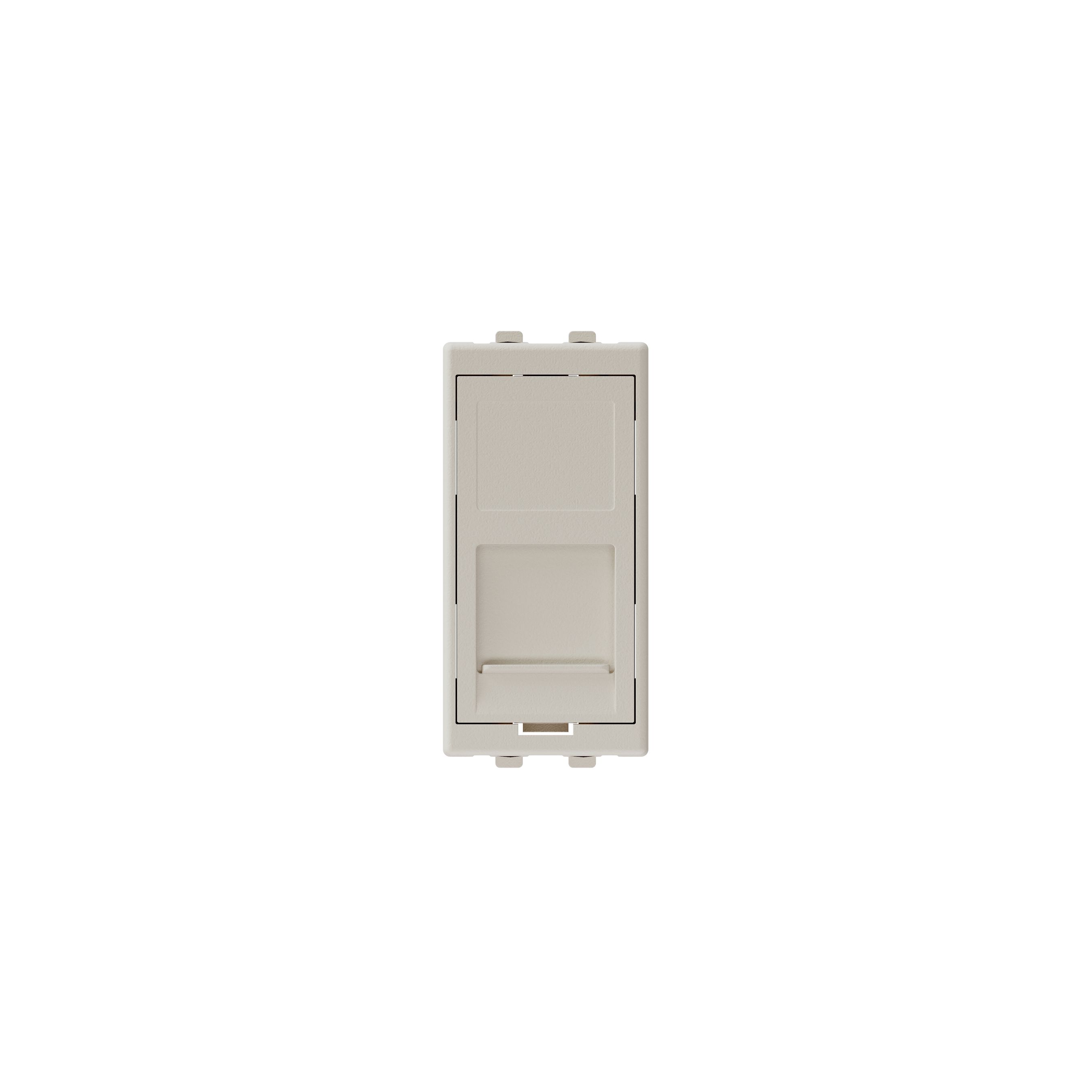 accessoire multimédia 45x22.5 blanc couverture pour 1x RJ45