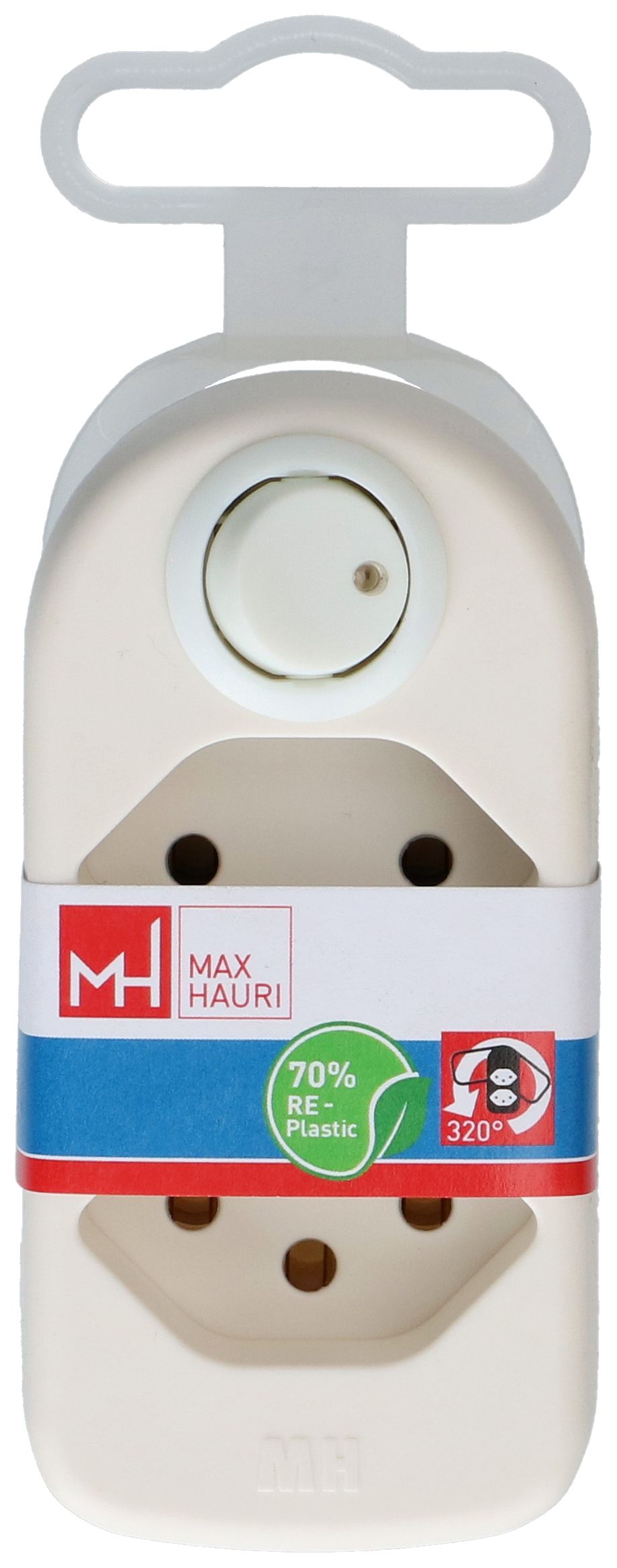 multi adaptateur ADAPT 2x type 13 blanc rotatif inter. Green+Fair