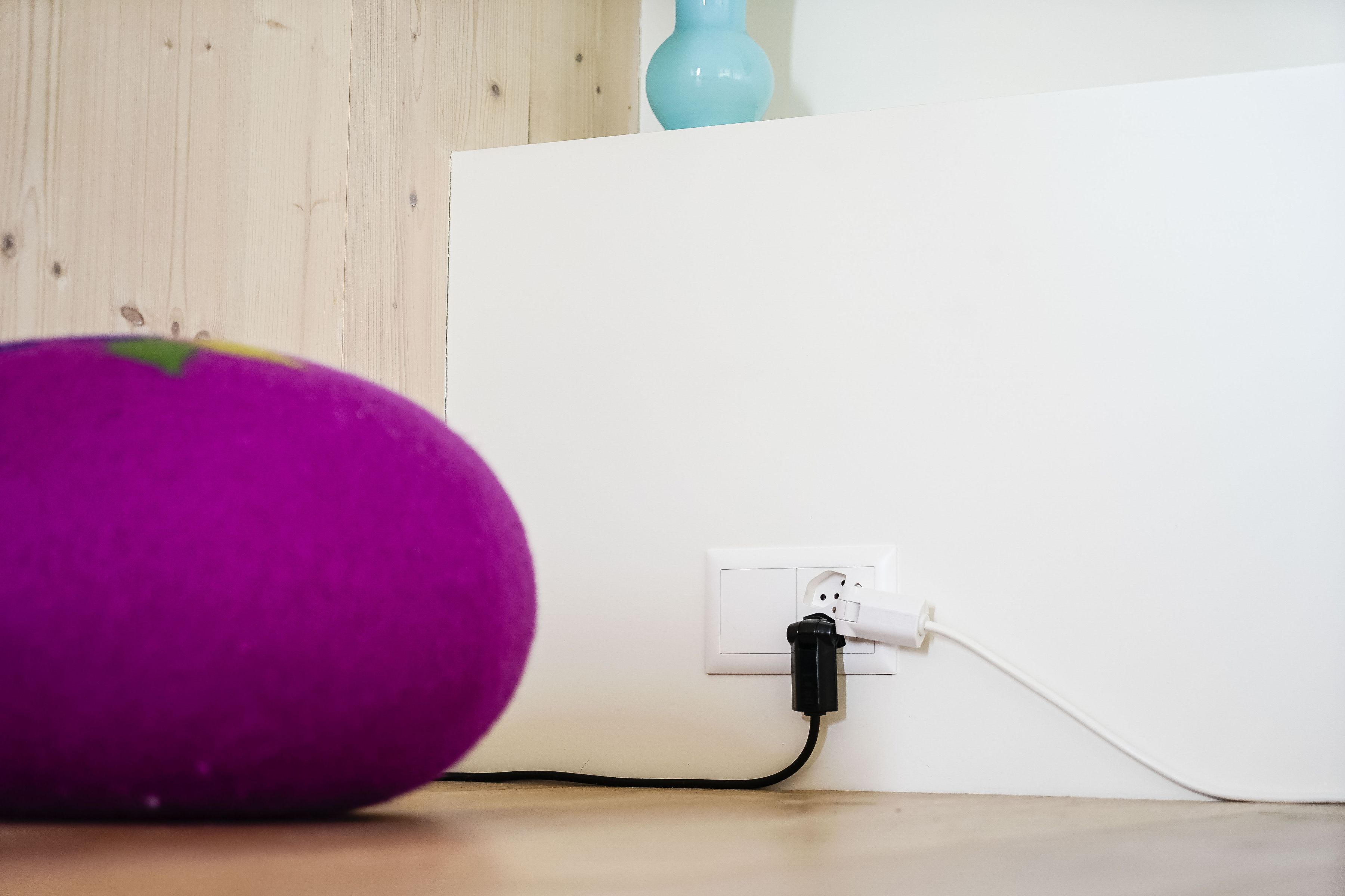 Rallonge TD H05VV-F3G1.0 0.5m noir clip-clap BS type 12/type 13