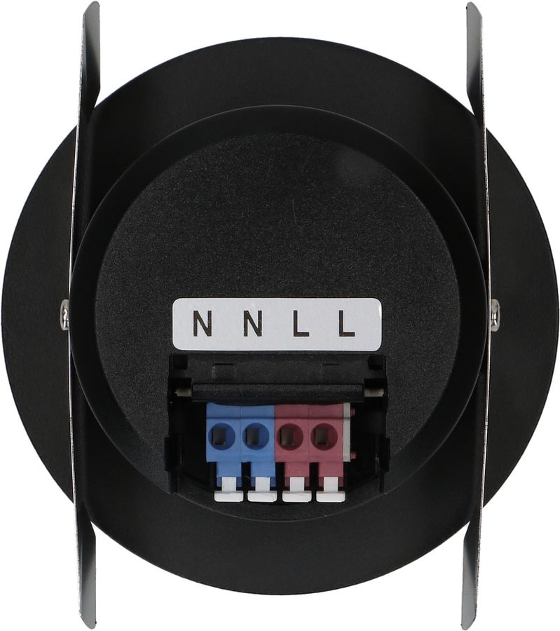 spot encastré à LED WOODY Ø68 noir mat 3000K 660lm 60°