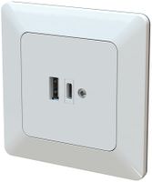 bloc chargeur USB-A+C 65W ENC priamos blanc