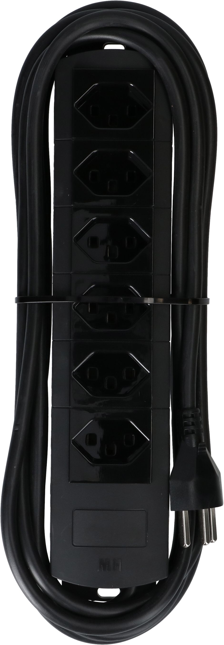 multiprise Prime Line 6x type 23 noir 5m