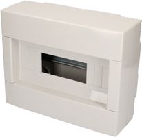 petite distribution AP 1 rangée 12 modules gris IP40