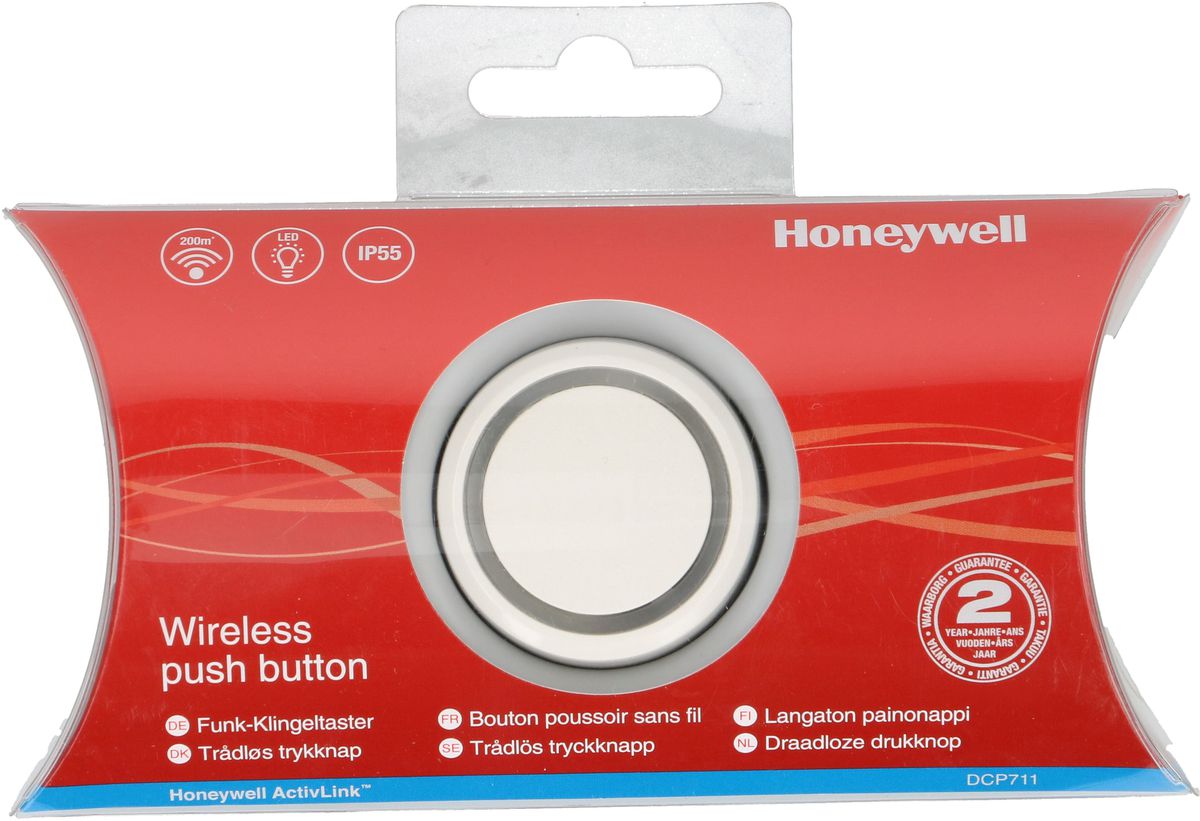 Bouton de sonnette sans fil avec LED de confirmation - rond