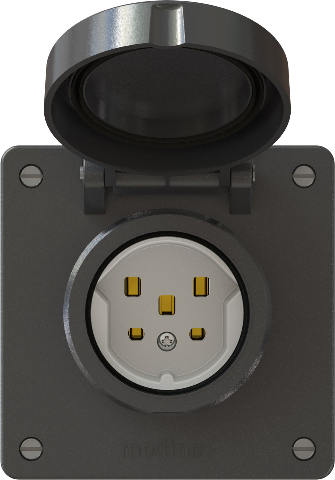 prise 1x type 25 ENC exo IP55 noir