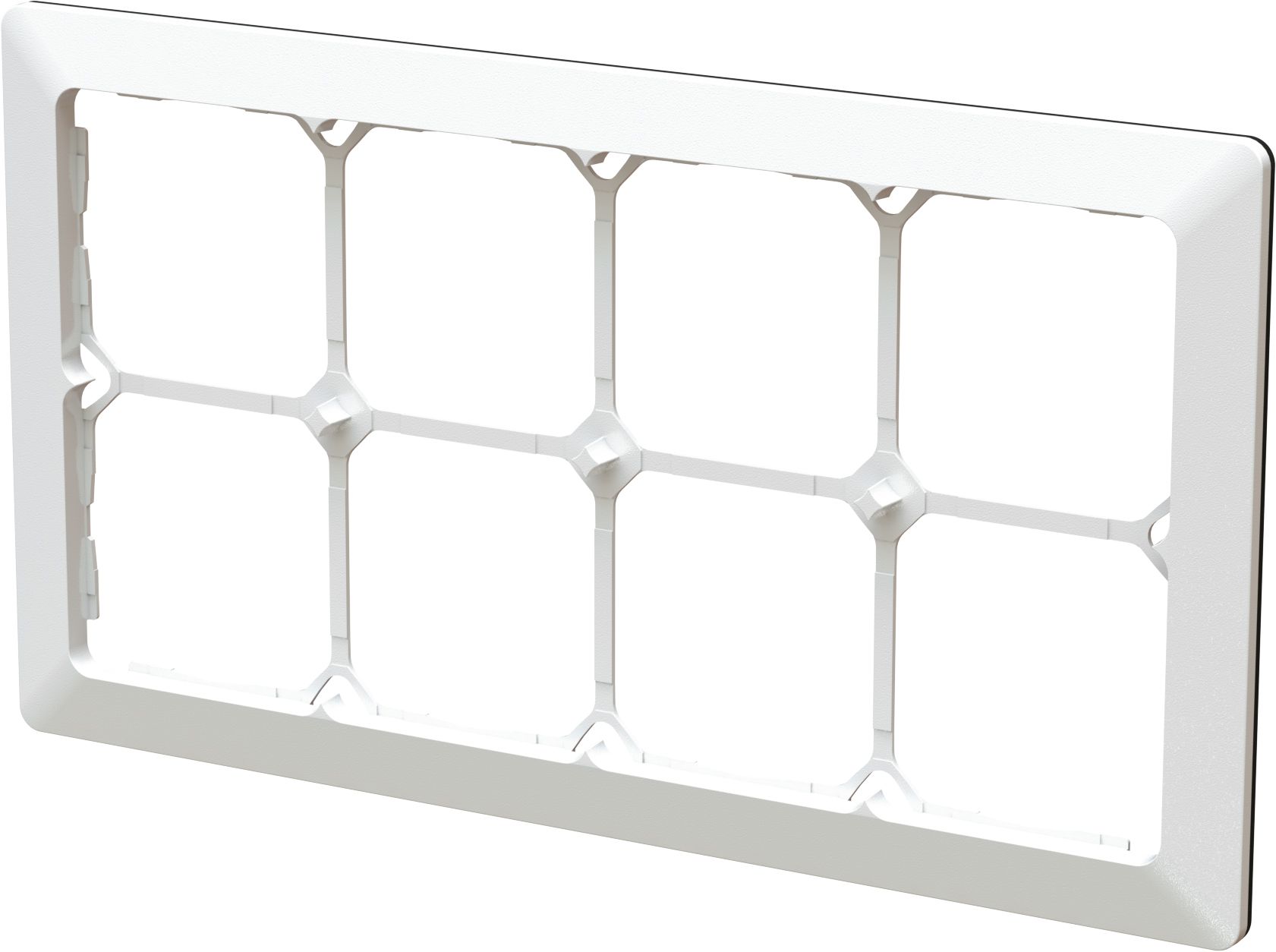 cadre de recouvrement ta.4x2 ENC +profil décoratif priamos blanc