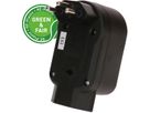 multi adaptateur ADAPT 2+1x type 13 noir rotatif Green+Fair
