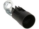 douille E14 bougie M10x1 H=65mm noir