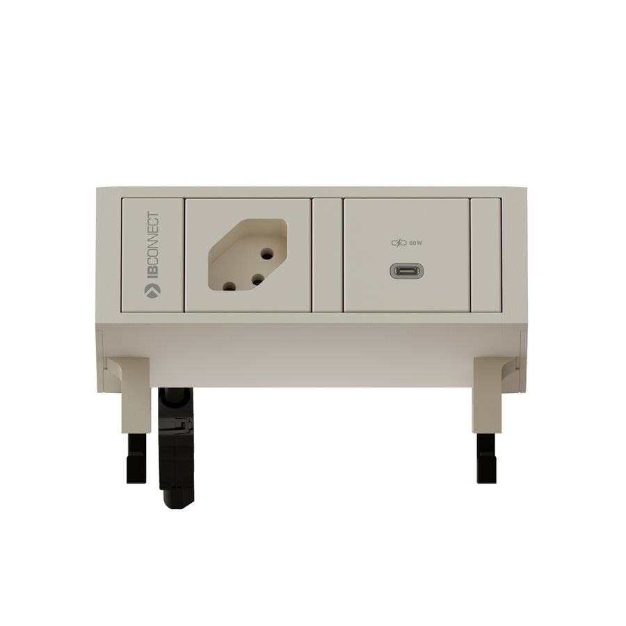 SUPRA bloc multiprise blanc 1x type 13 1x USB-C 60W