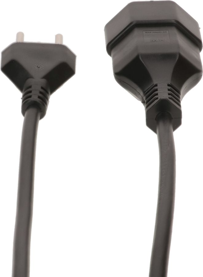 Rallonge TD H05VV-F3G1.0 1.0m noir type 12 / type 13