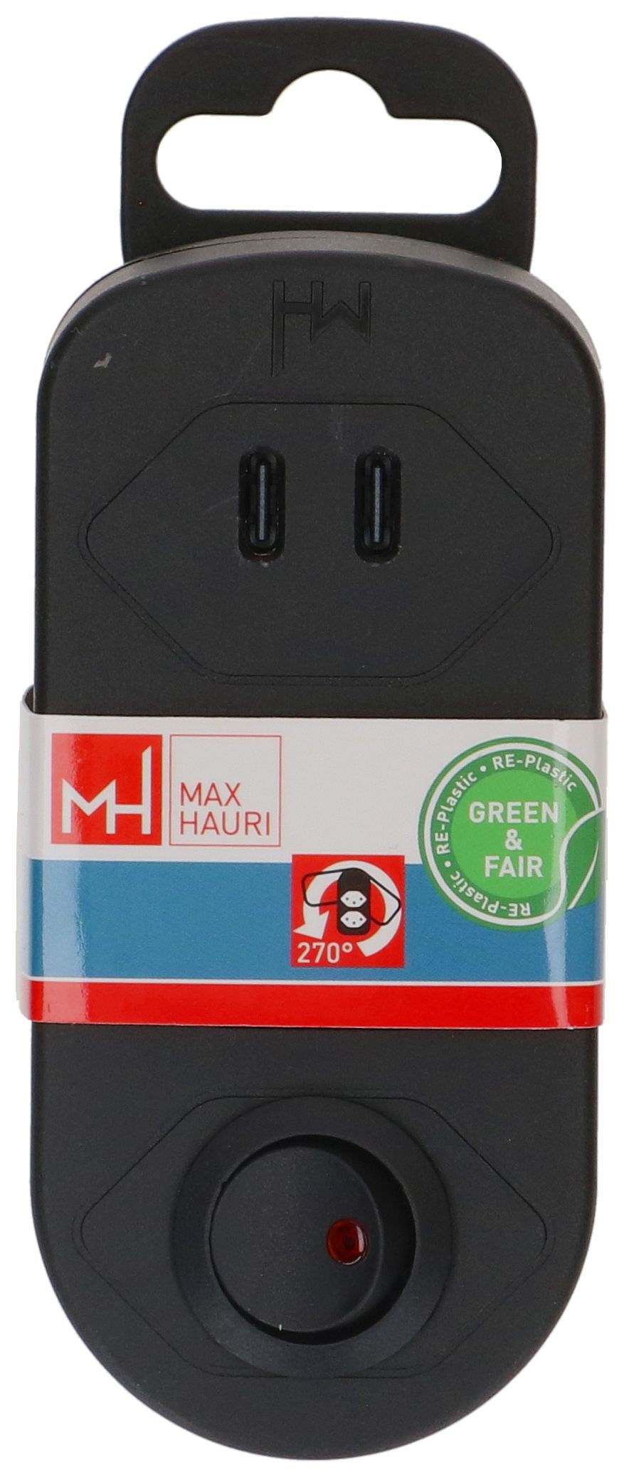 multi adaptateur ADAPT 1x type 13 USB-C/C 20W nr rota. Green+Fair