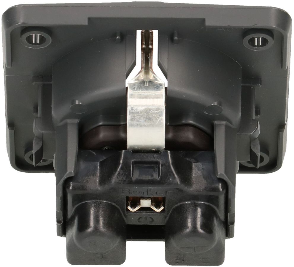 prise 1x Schuko appareil avec plaque frontale Berker Integro ant.