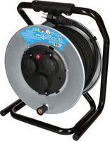 enrouleur de câble en acier IP55 3x type 13 33m noir acier