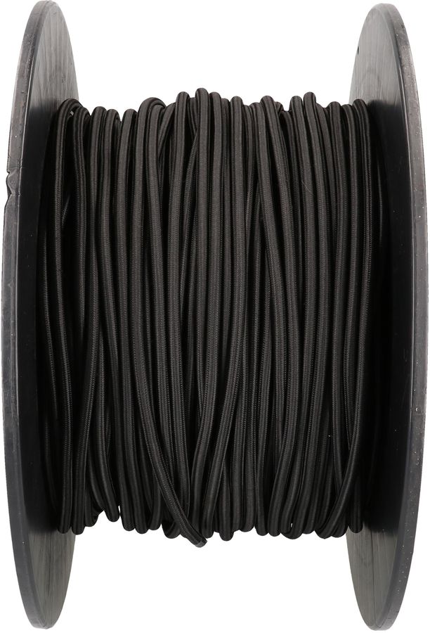 câble textile TD H05VV-F3G1.0, noir