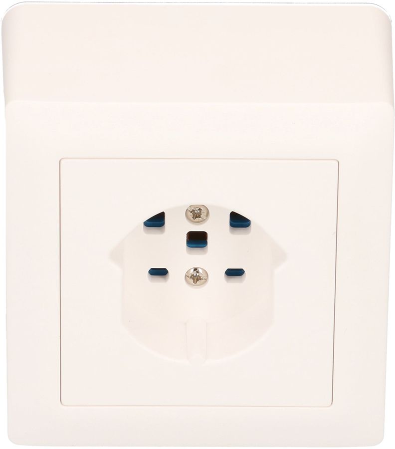Steckdose 1x Typ 25 Gr.1x1 AP Kallysto weiss