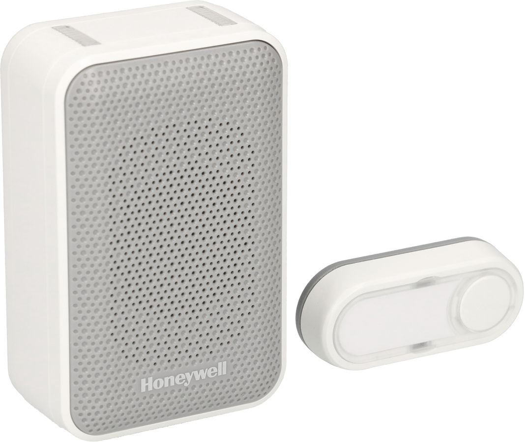 Gong-Kit drahtlos RW=150m weiss Eurostecker LED-Blitz