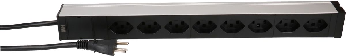 PDU 19 pouce 8x type 23 90° noir 1U