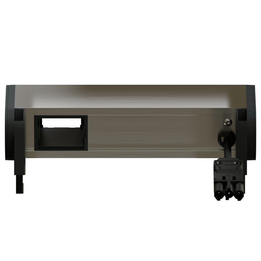 SUPRA bloc multiprise anodisé 2x type 13 1x USB-A/C 1x vide