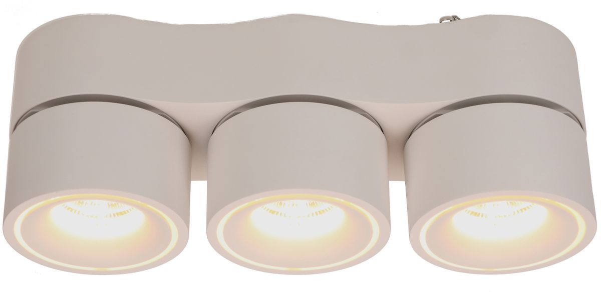 LED plafonnier TRIPLE SHINE blanc mat 3000K 2200lm 2x 36°