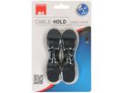 CABLE HOLD set noir / 2 pièces