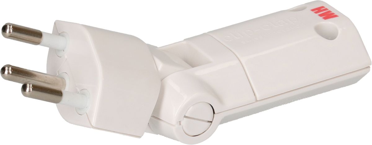 fiche clip-clap type 12 débrochable rotative blanche