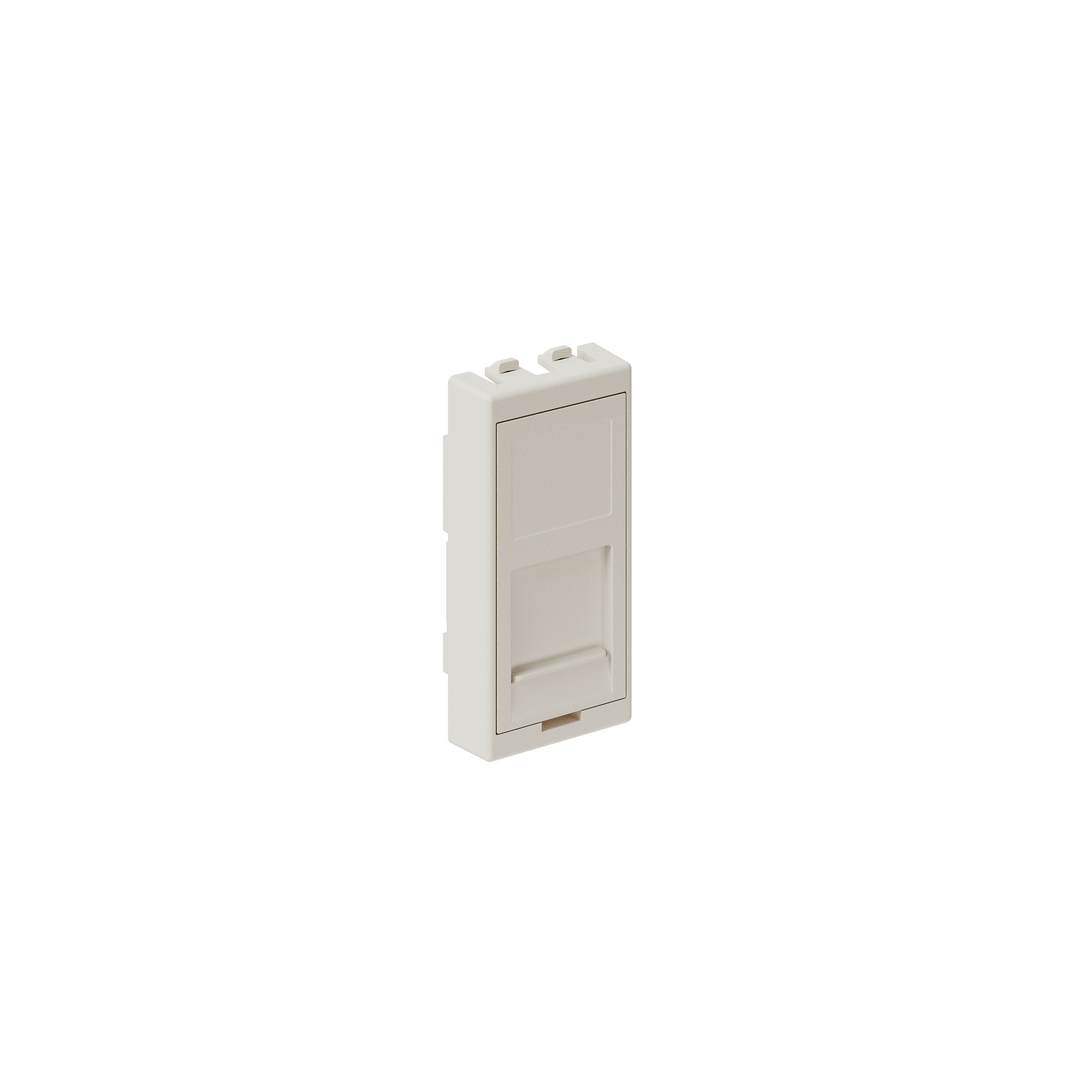 accessoire multimédia 45x22.5 blanc couverture pour 1x RJ45