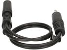 câble audio adaptateur Y stéréo fiche/prise jack 0.2m noir