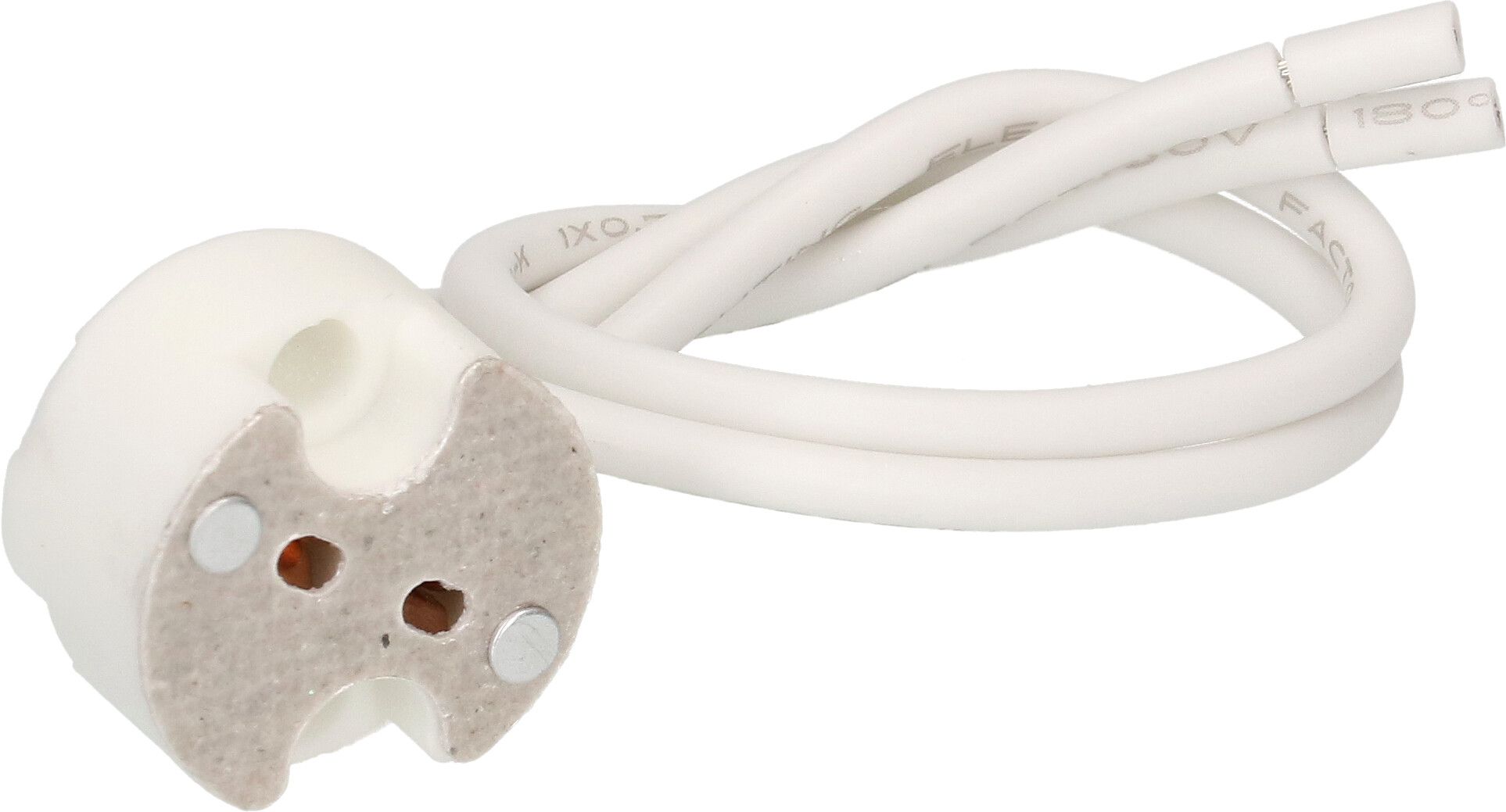 portalampada per alogena G4/G5.3/G6.35 cavetto PTFE 140mm