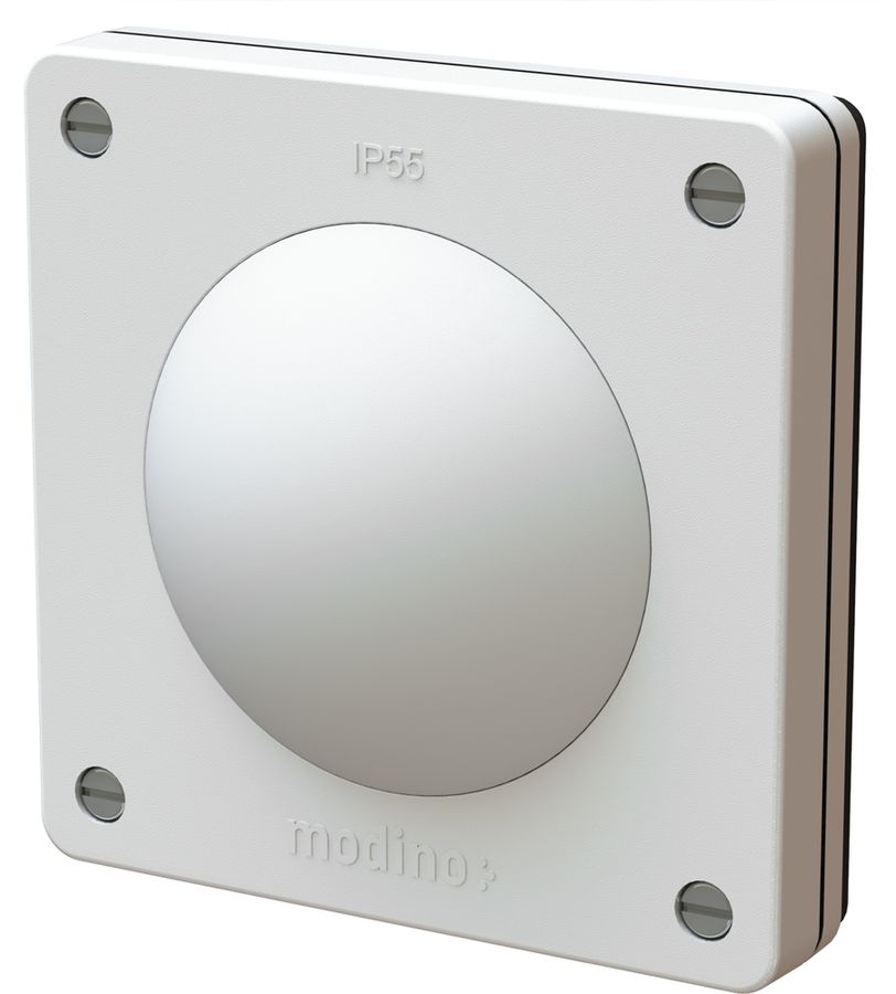 Druckschalter Schema 3 UP exo IP55 weiss