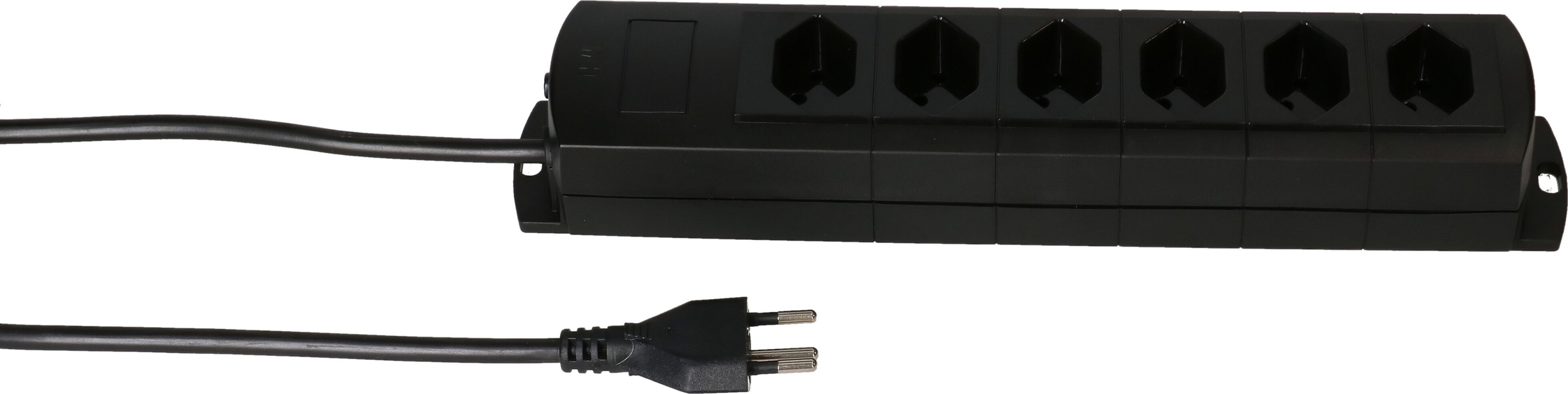 multiprise Prime Line 6x type 13 noir 5m