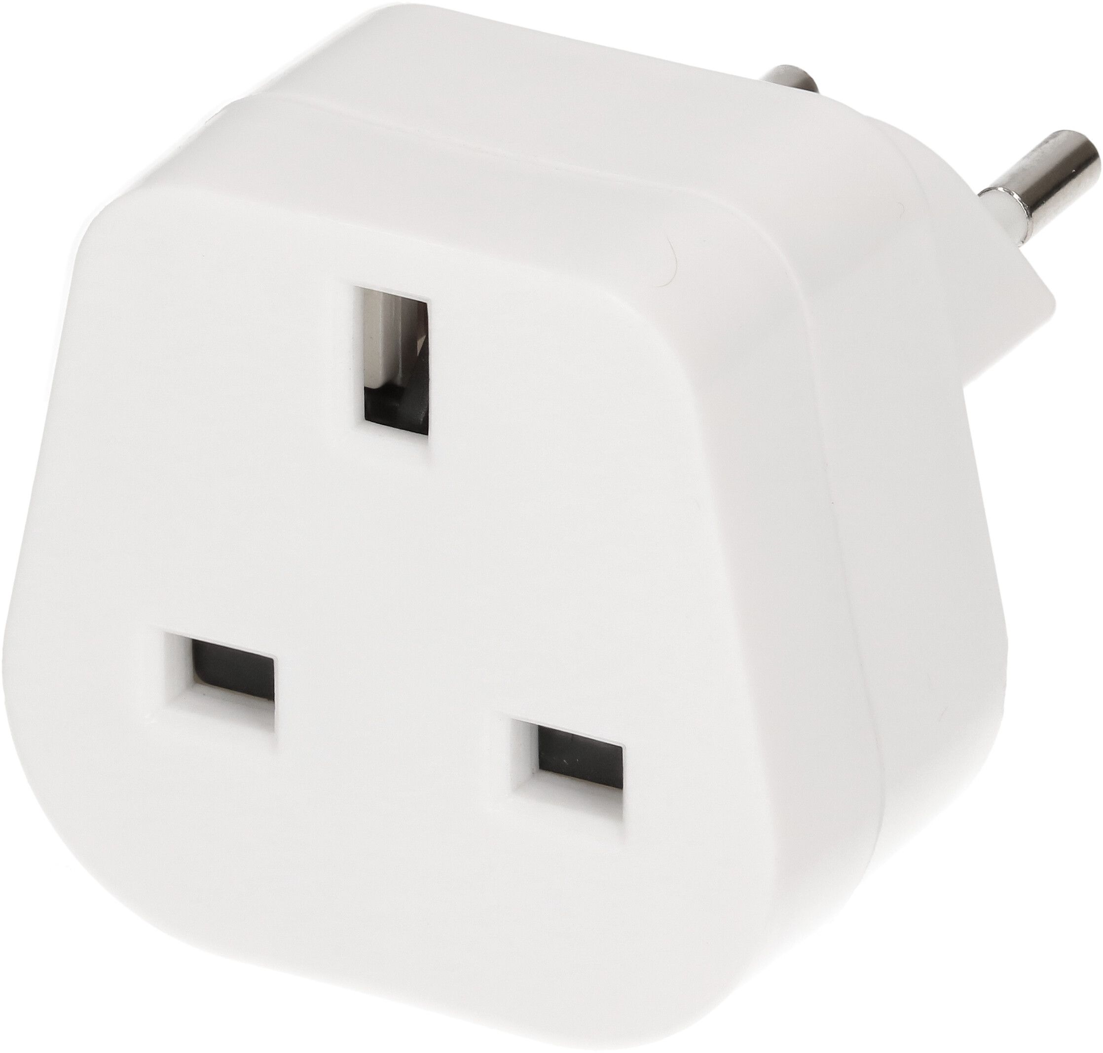 Reiseadapter Typ 12 / Grossbritannien 3-polig weiss