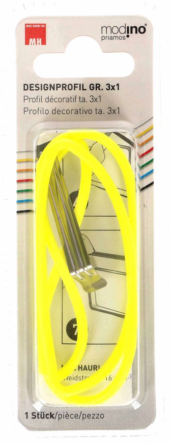 profilo decorativo dim.3x1 priamos giallo