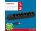 multiprise Basic Line 8x type 13 nr interrupteur 1.5m Green+Fair