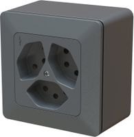 prise 3x type 13 1S AP priamos anthracite