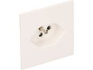 prise 1x type 13 plaque frontale BS Kallysto blanc