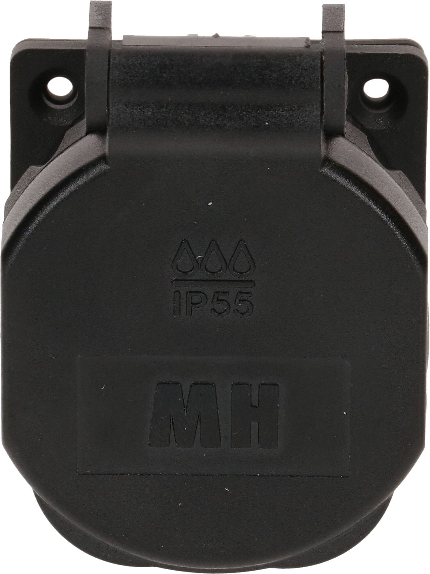 prise à encastrer 1x type 21 L+N IP55 noir