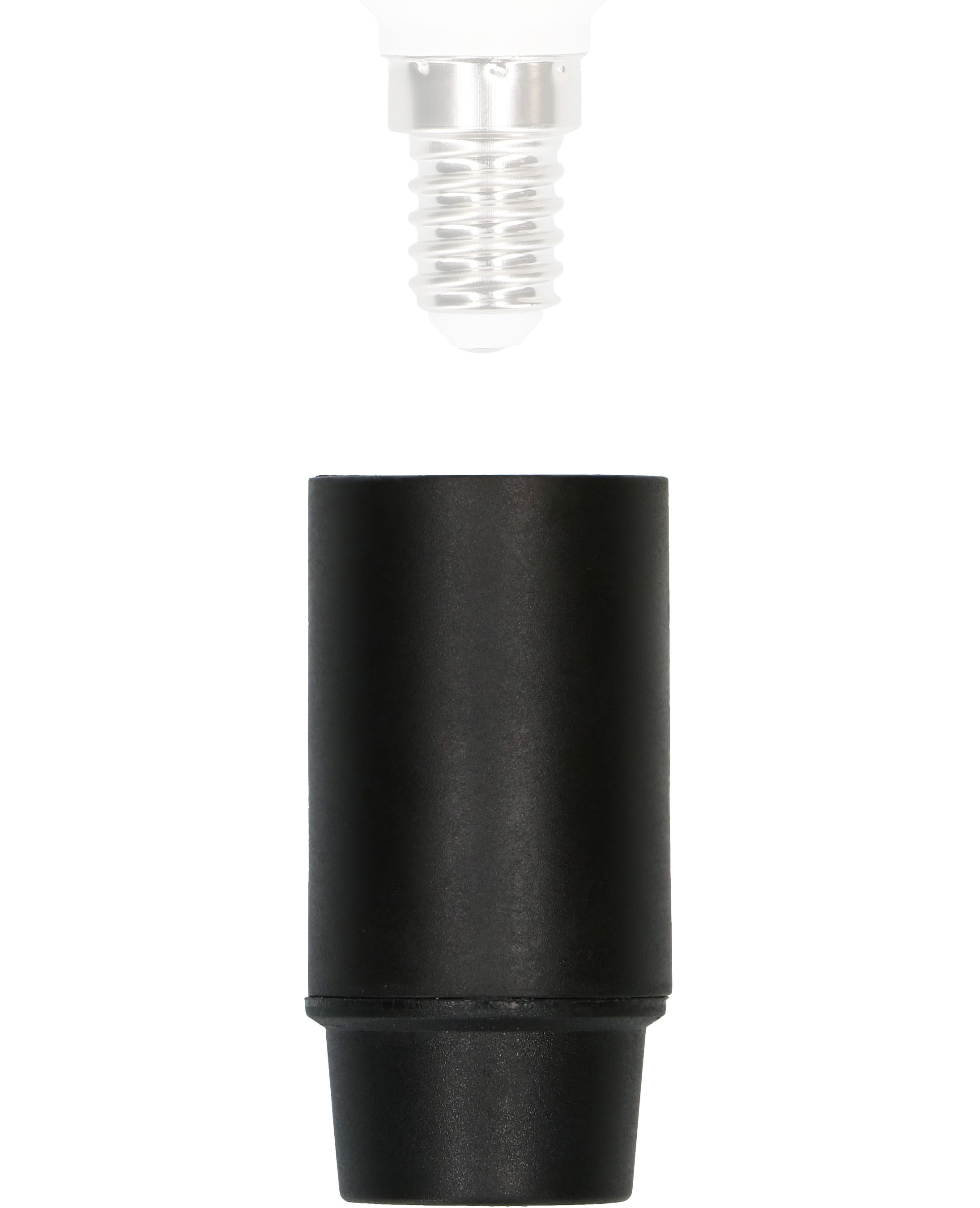 douille E14 manteau lisse M10x1 noir