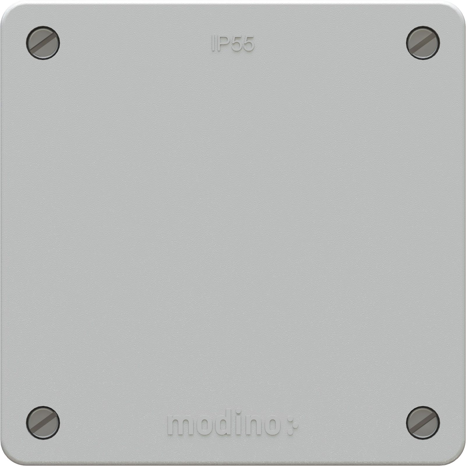 Blindabdeckung Frontset exo IP55 lichtgrau