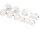Raccords de goulotte 5mm blanc assorti 10 pcs.