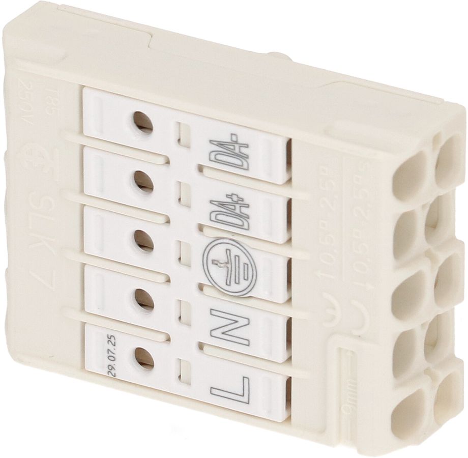 SLK7 borne de connexion 5 pôles 0.5-2.5mm2 super plat blanc