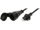 IP55 rallonge GDV H07RN-F3G1.5 3m noir type 13 / type 13