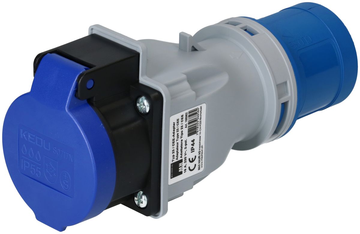 adaptateur fiche CEE16-3 / prise type 23 IP55